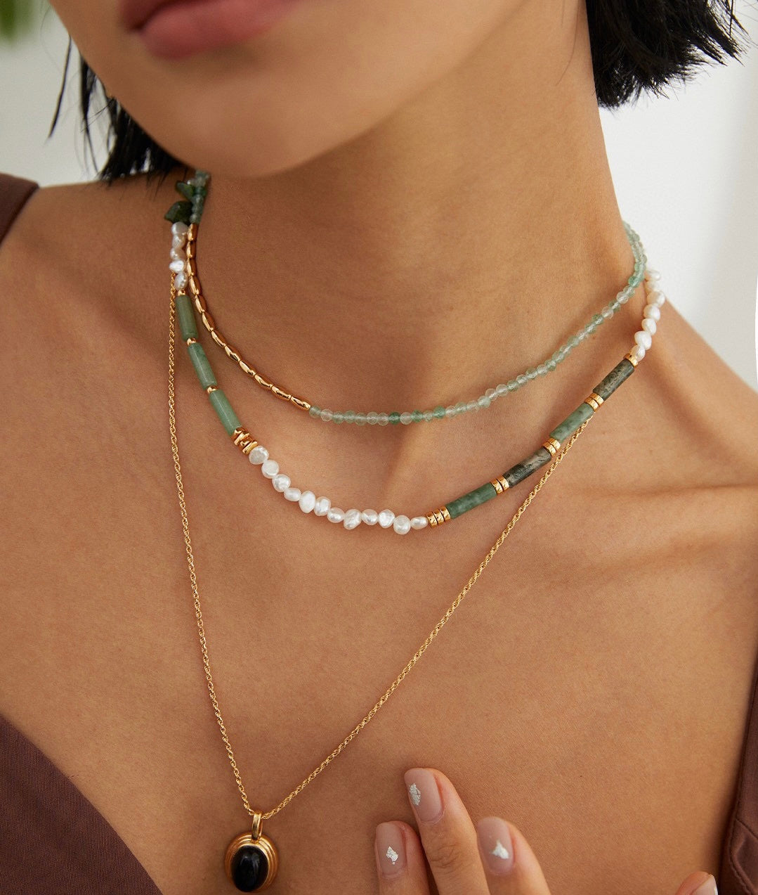 RAINY FOREST PEARL NECKLACE