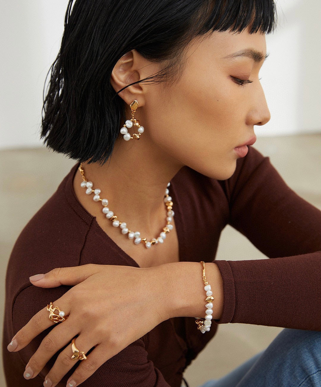 ATHENA PEARL EARRING