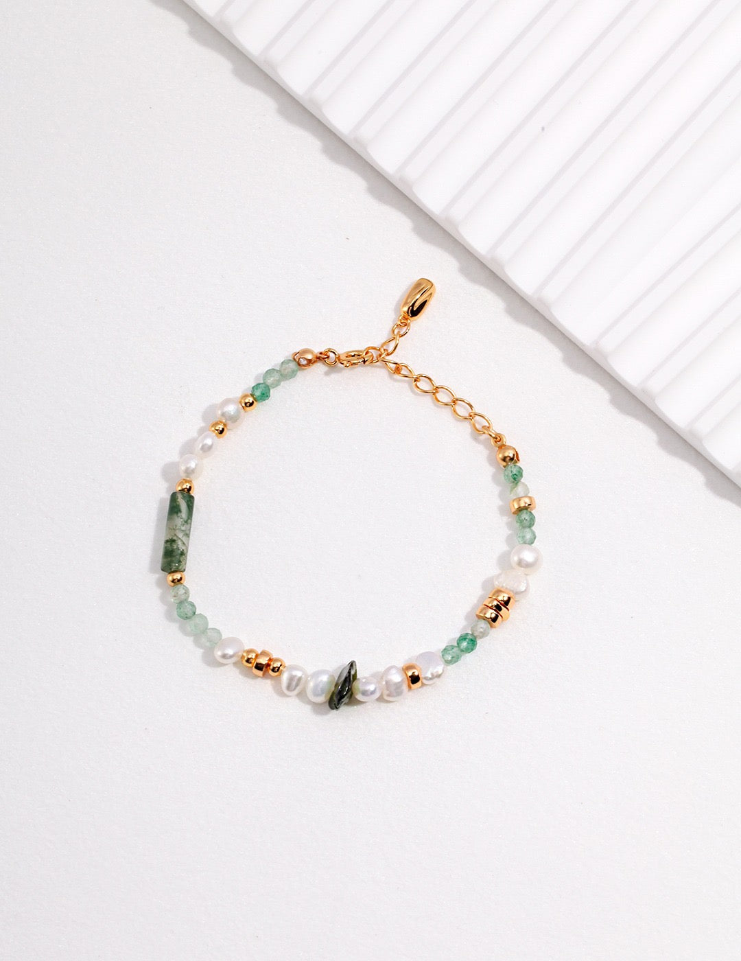 RAINY FOREST VERDE PEARL BRACELET